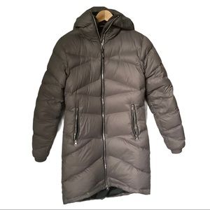Basin + Range Down Knee Length Puffy Coat Small